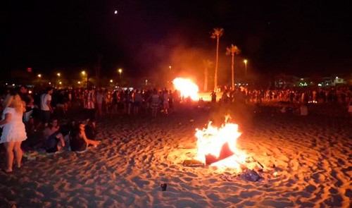 Torrevieja - noche de San Juan en las playas de Torrevieja