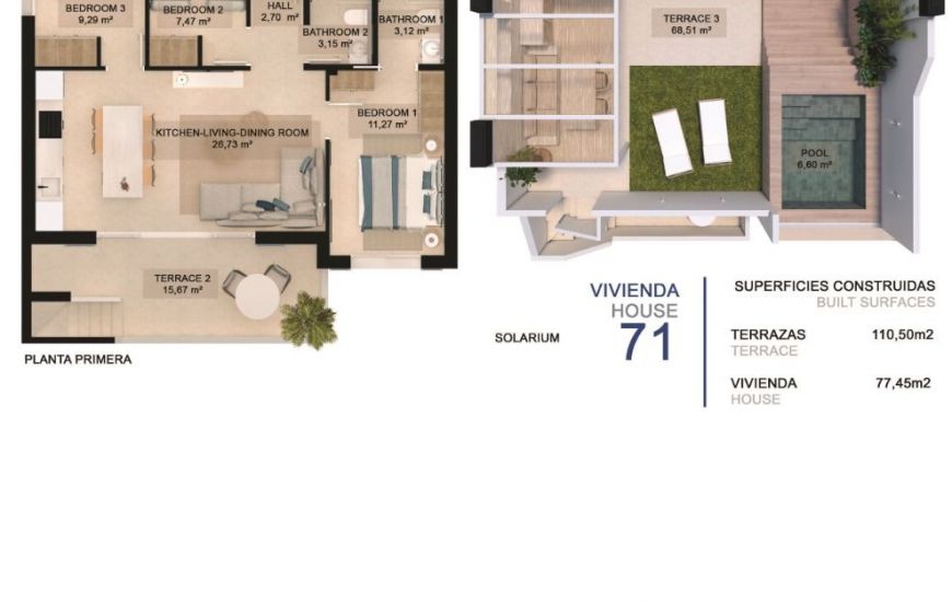New Build - Bungalow - Pilar de la Horadada